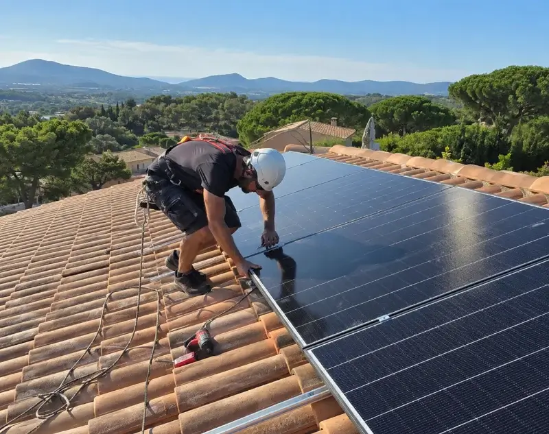 Installateur panneaux solaires Gordes — pose photovoltaïque sur toiture