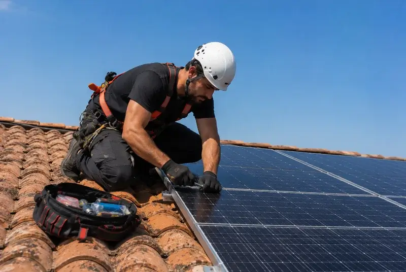 Maintenance et monitoring de panneaux solaires à Gordes